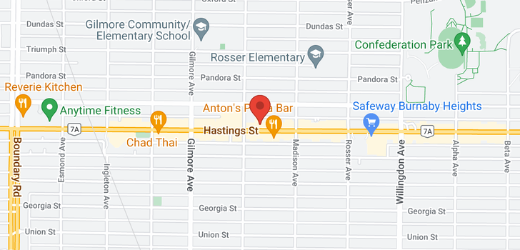 map of 406 4223 HASTINGS STREET